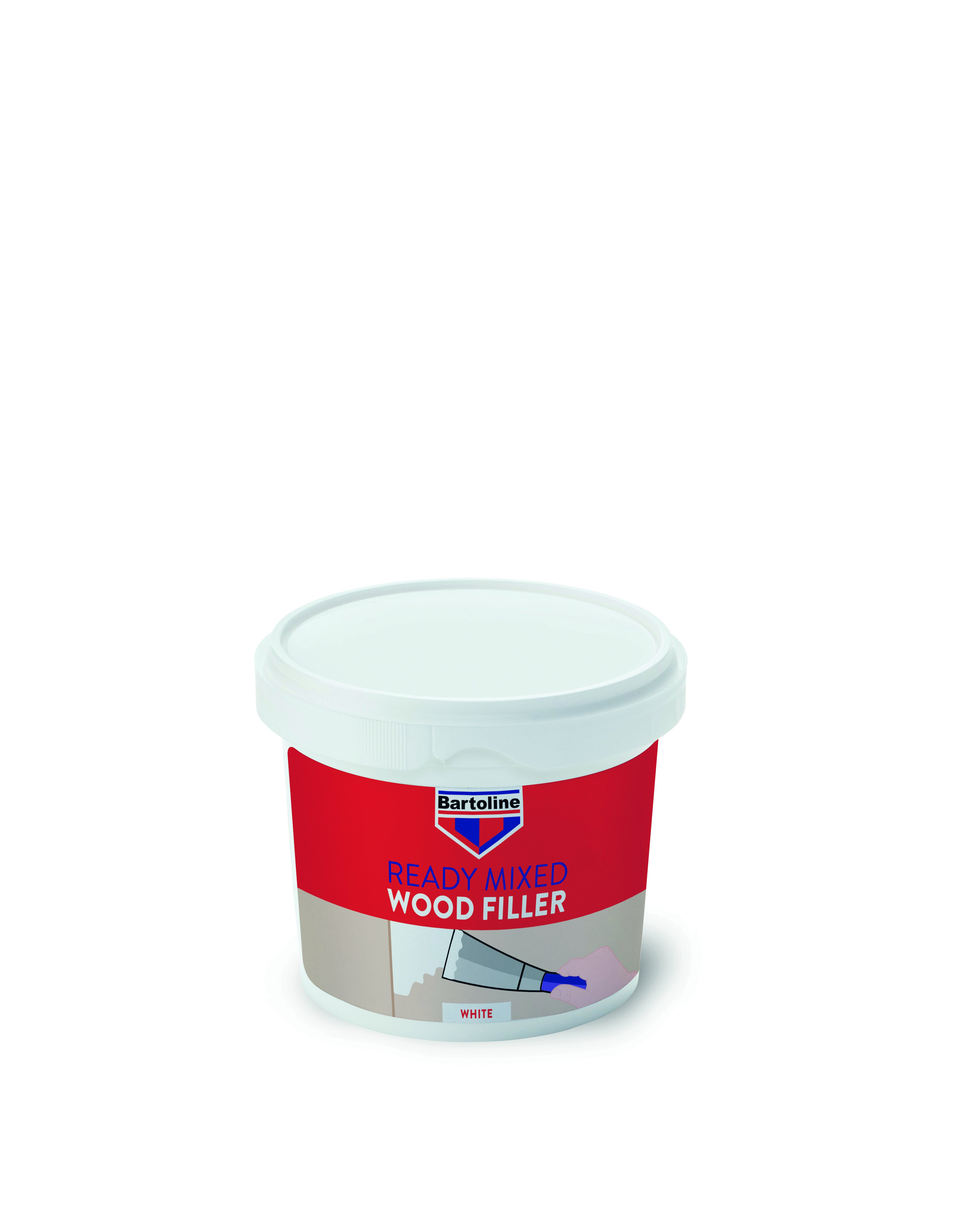 BARTOLINE WOOD FILLER 500GRM TUB WHITE