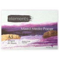 Elements Mixed Media Pad 250gsm - A5