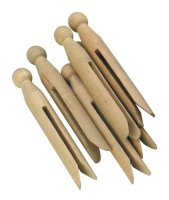 Dolly Pegs - Natural (24)