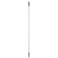 Vikan Aluminum Handle, 1500 mm, &Oslash;22 mm, Euro Threaded, Grey