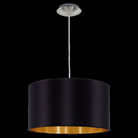 Pendant with Black and Gold Shade, E27 Lamp Required | LV1902.0018