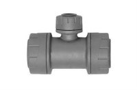 Polypipe PolyPlumb Branch Reduced Tee 22mm x 22mm x 15mm PB1122
