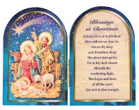 Wood Plaque/Folding/Nativity   (89161)