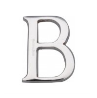 C1565-2-B-PC - Heritage Brass Alphabet B Pin Fix 51mm (2") Polished Nickel Finish