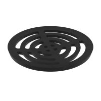 CAST GRID 100mm x 9mm ROUND BLACK