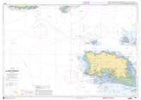 French Chart - 7160 De Jersey &agrave; Guernsey