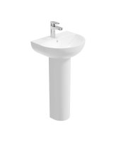 HORIZON 45CM 1TH ROUND BASIN & FULL PEDESTAL