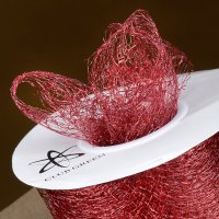 Spider Web Net On Ribbon Burgundy - 3.8cm x 20m