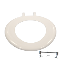 Lecico Grey Ring Seat (Top Fix Hinges and No Lid)