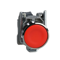 Telemecanique XB4BA42 Red Flush Pushbutton 1NC Contact