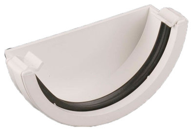 112mm Roundstyle External Stopend Arctic White