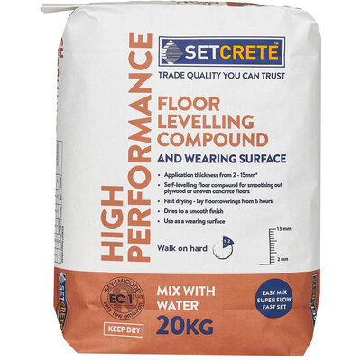 Setcrete High Performance Floor Levelling Compound 20kg