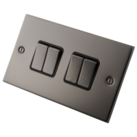 Black Nickel 4 Gang 2 Way Switch
