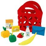 Felt Shopping Bag with accessories.