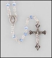 Loose Glass Rosary/Blue - AB Finish (L/63362)