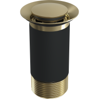 Top Fix Basin Waste UNSLOTTED 60mm G1-1/4" Brushed Brass
