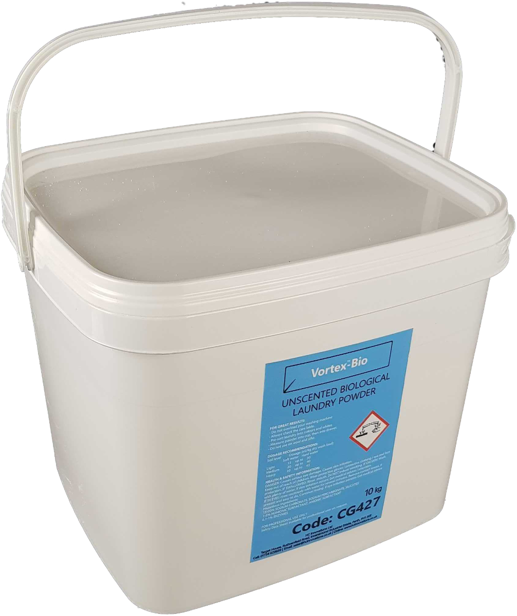 VORTEX UNSCENTED BIO WASHING POWDER -10KG