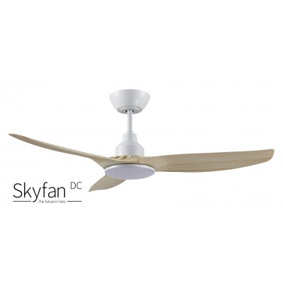 Ventair Skyfan 48" DC with LED Light White and Oak Ceiling Fan