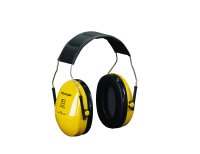 Peltor Optime 1 Earmuffs Headband - Yellow 27dB