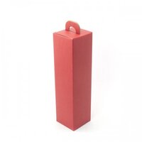 BOX WINE 1 BOTTLE 340X90X90MM BURGUNDY
