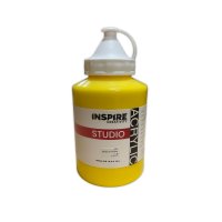 Inspire Studio Acrylic 500ml - Medium Yellow