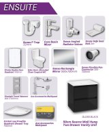 Sonas Ensuite Wall Hung Bundle Gloss Black
