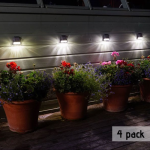 Smart Garden Fence, Wall and Post Light 3 Lumen 4 Pack