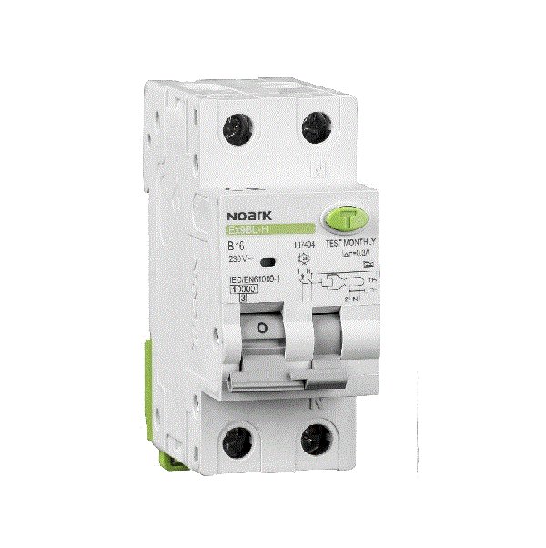 Noark 25A 100mA 2P B Curve RCBO
