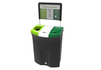 110L TRIPLE RECYCLING BIN