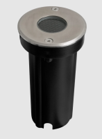 KINGLET 2.5W LED In-ground Light, IP67, 3000K, Die-cast Aluminium Body, Brushed Chrome