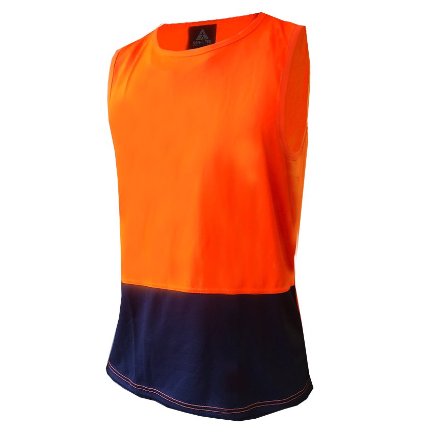Hi-Vis DO Singlet, Orange/Navy