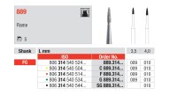 Edenta Diamond Extra Short Flame Size 009 / Fine - DMI Ireland's Leading Dental Supplier - Next Day Delivery