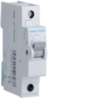 Hager 16A S/P C Curve 6kA MCB MU116A