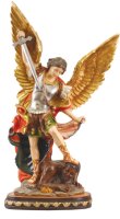 Resin/Fibreglass Statue/Coloured/St.Michael 32 inch   (48584)