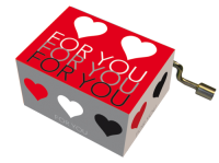 Music box, Happy Birthday, For you,with hearts.