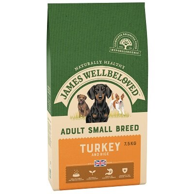 james wellbeloved light dog turkey & rice 12.5 kg