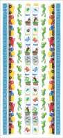 Frogs, Bugs, Butterflies, Trucks, Border 14 x 34cm