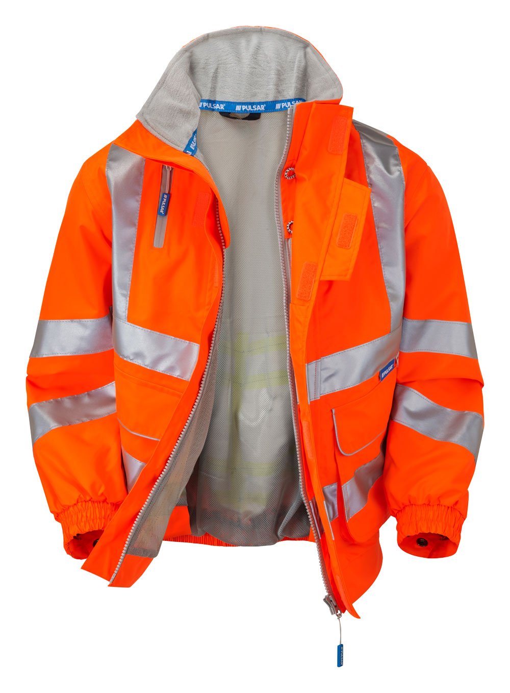 PULSAR&reg; Protect Mesh Lined Bomber Jacket Orange - Recycled Content