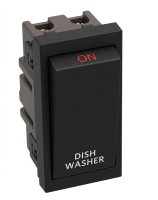 Lincoln 20 Amp Black Double Pole Module Insert - Dish Washer