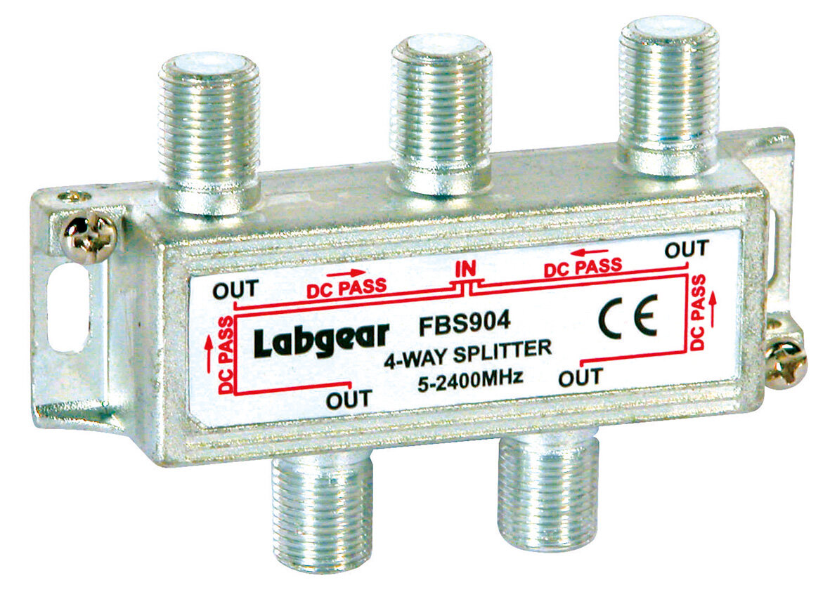 Labgear 4-way Broadband Splitter