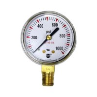 Replacement Gauge for Nitrogen  Regulator (1,000 psi, 1/4" NPT)