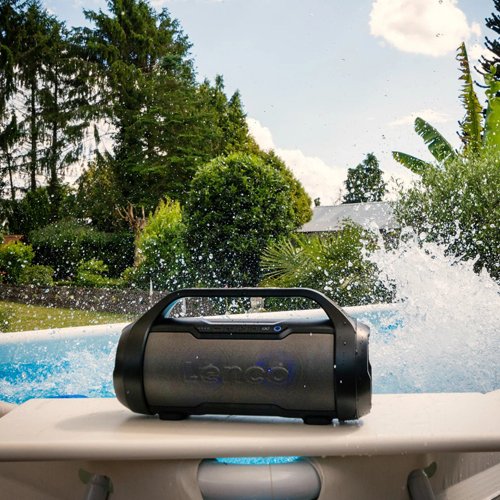 Lenco Splashproof Bluetooth Speakerwith Party Lights - Black | SPR-070BK 4