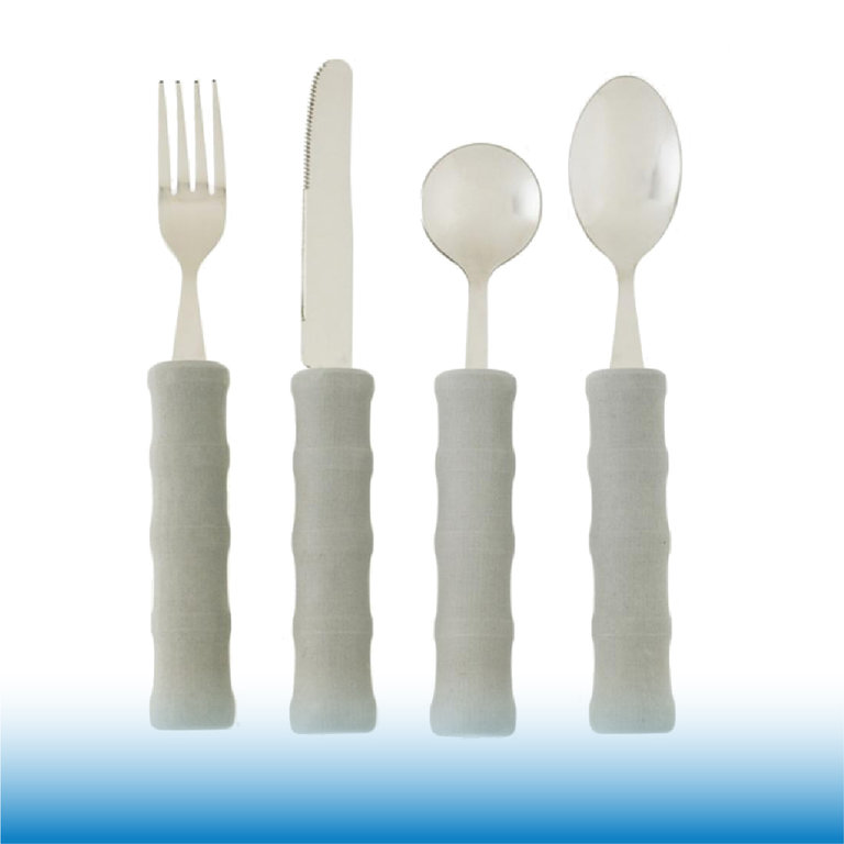 This light foam handled cutlery make it safer and easier for the person using to eat