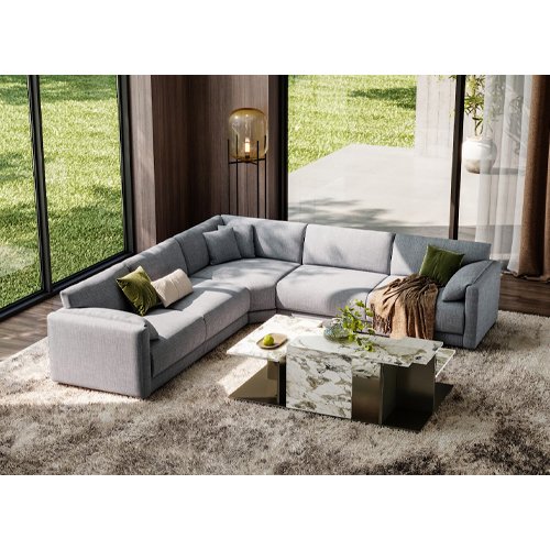 Corfu Modular Corner Sofa - Grey 3