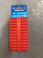 68-520 R-U1-RED-96-C 6X28MM BOX 10 CLIPS X 96 PLUGS