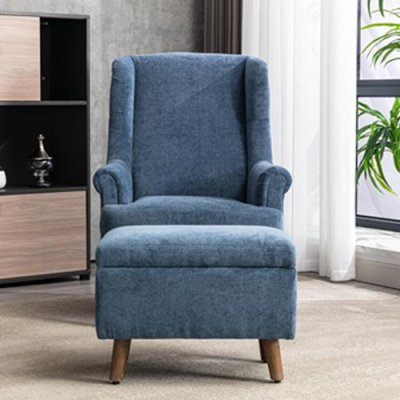 Nina Accent Chair - Denim 