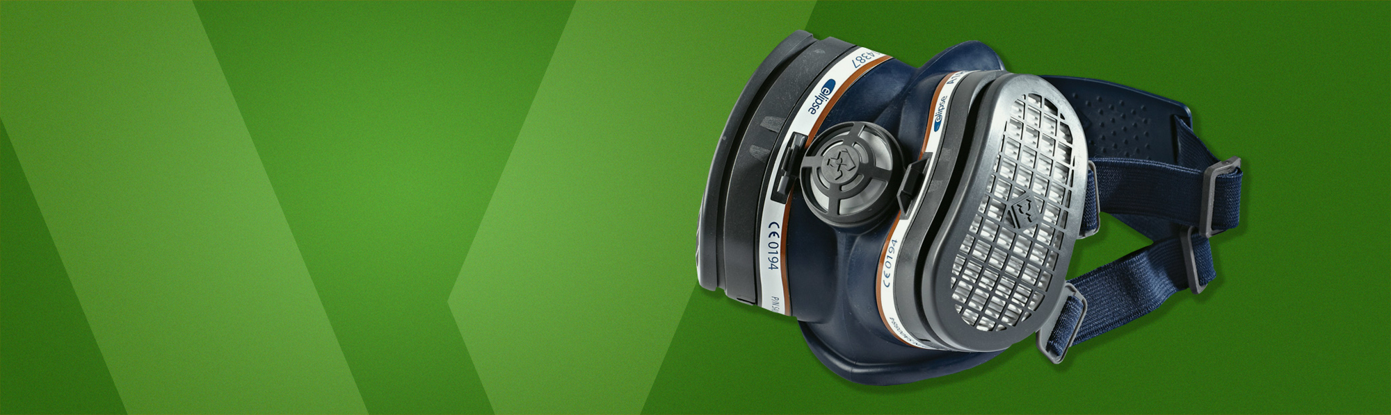 Elipse masks, lightweight for all-day comfort and ultra compact, giving less restriction to vision and better compatibility with other PPE.