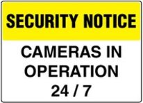 Security Notice Signs