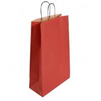 45 X 15 X 45CM  PLAIN RED CARRIERS BLACK HANDLE