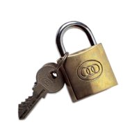 TRI CIRCLE 63 MM BRASS PADLOCK